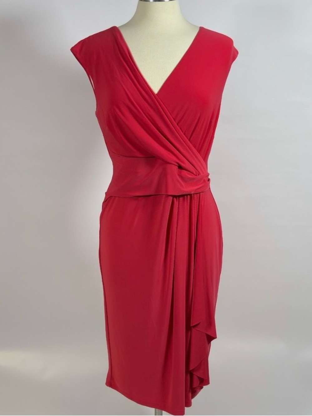 Chaps faux Draped Maxi Dress